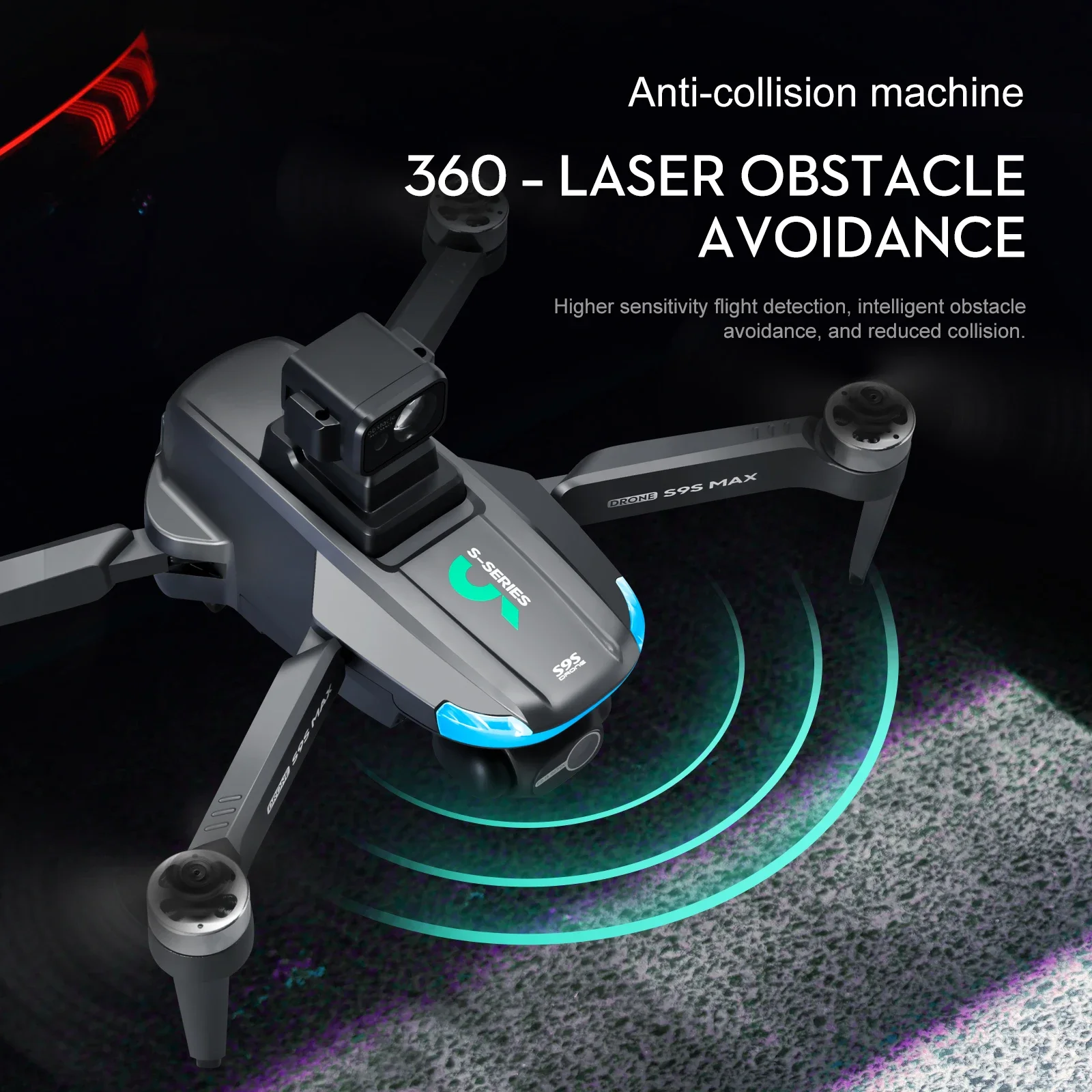 Nouveau S9S MAX MINI Drone 4K  - Drone Remote Controller Lanyard avis et prix