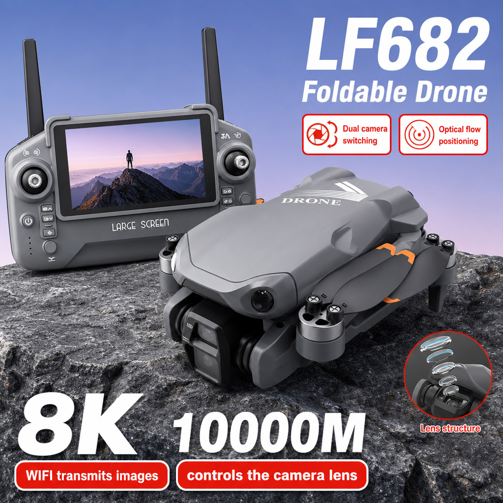 Drone photo aérien LF682 8K HD - Drone Remote Controller Lanyard avis et prix